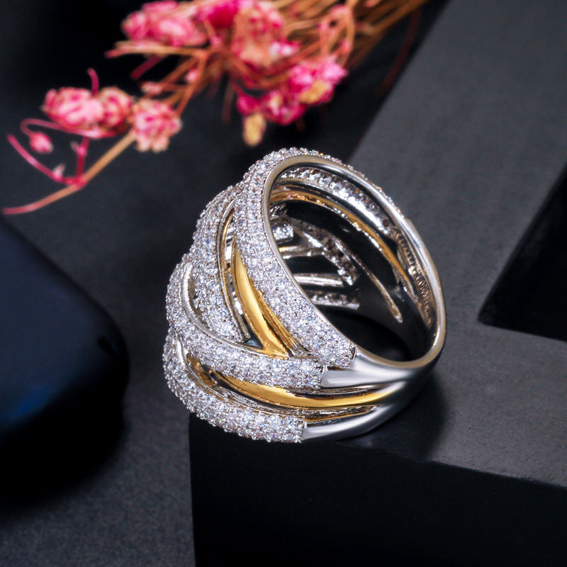 Multi-Layer Sparkling Ring