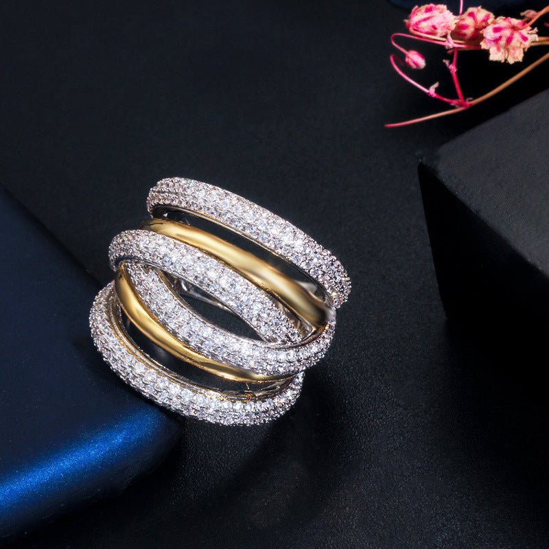 Multi-Layer Sparkling Ring