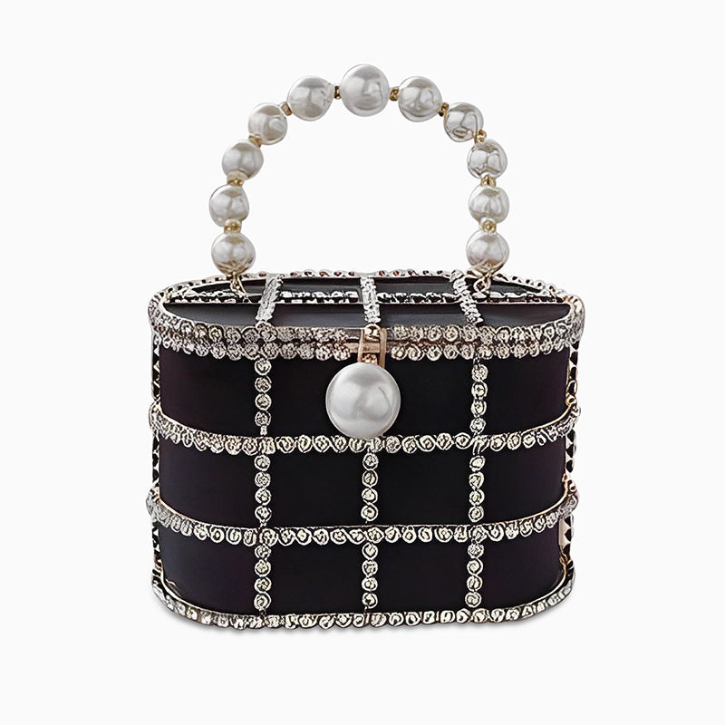 Grace Pearl Bucket Handbag