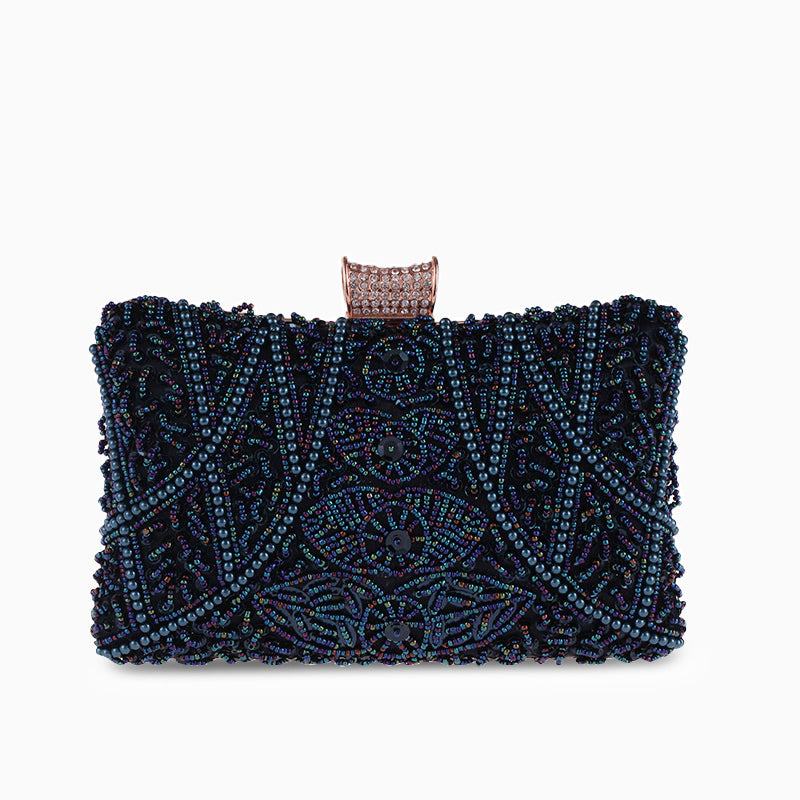 Kaia Luxury Beaded Clutch Bag