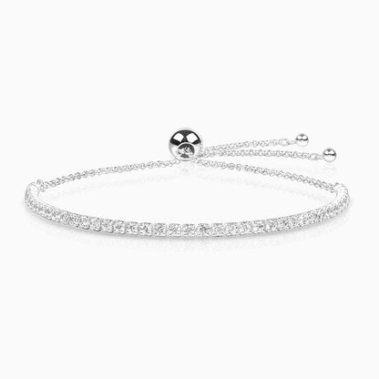 Dazzling Tennis Slider Bracelet