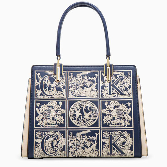 Havilah Embroidery Medium Tote Bag