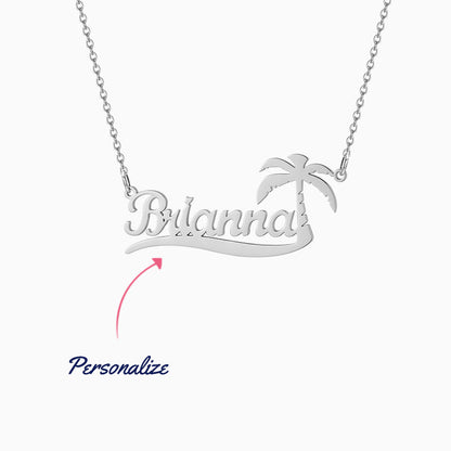 Tropical Name Necklace