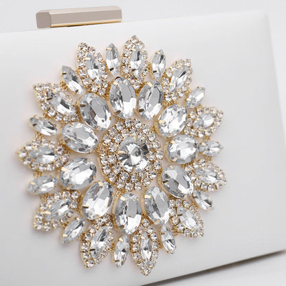 Jennifer Diamond Studded Evening Clutch Bag