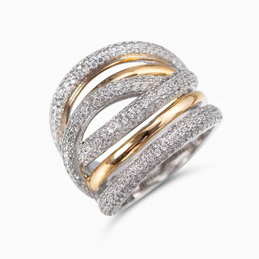 Multi-Layer Sparkling Ring