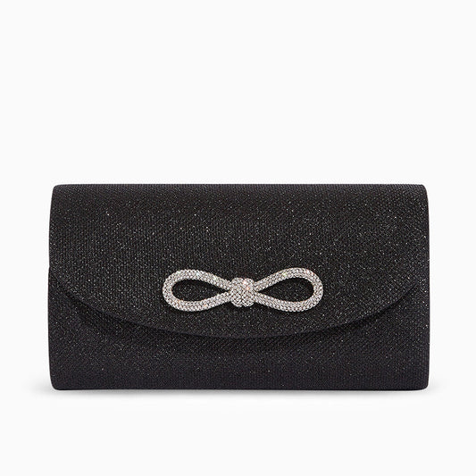 Serena Diamond Bow Clutch Bag