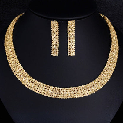 Luxury Rhinestones Jewelry Set