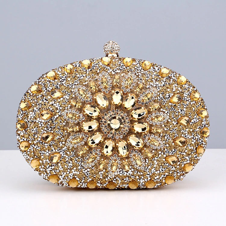 Meghan Diamond Encrusted Clutch Bag