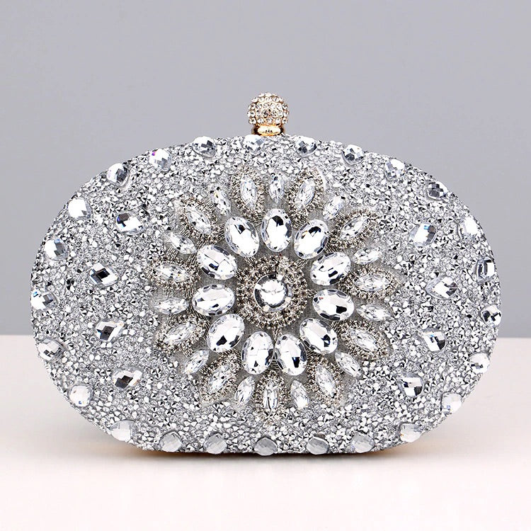 Meghan Diamond Encrusted Clutch Bag