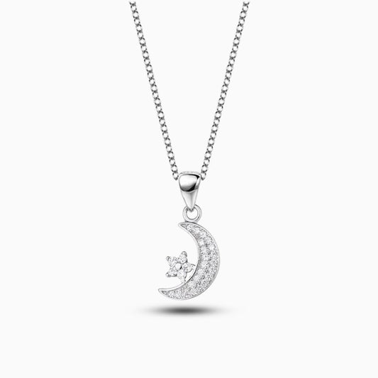 Crescent Moon And Star Necklace