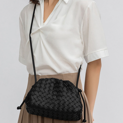 Jessica Woven Cloud Messenger Bag