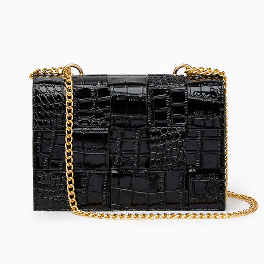 Crocodile Pattern Crossbody Bag