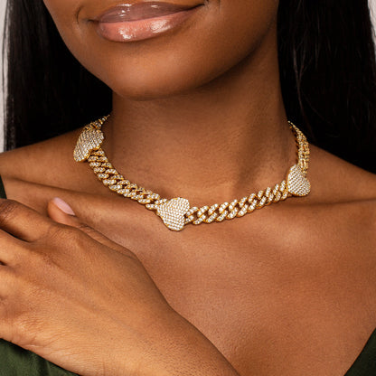 Grandeur Cuban Hearts Choker