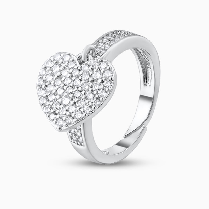 Sparkling Heart Ring